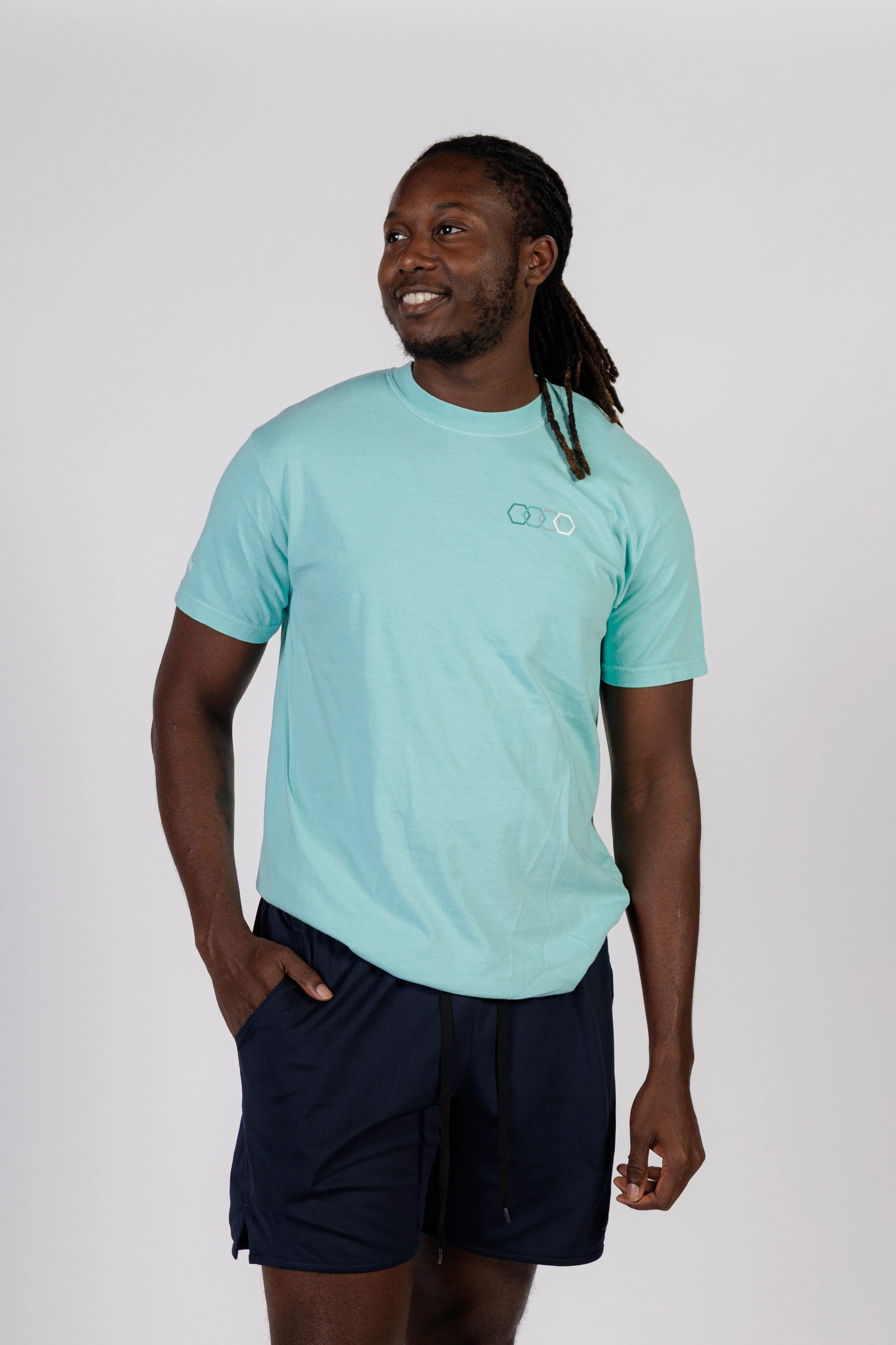 Teal Cotton Shirt - COMFORT COLORS - Image 4