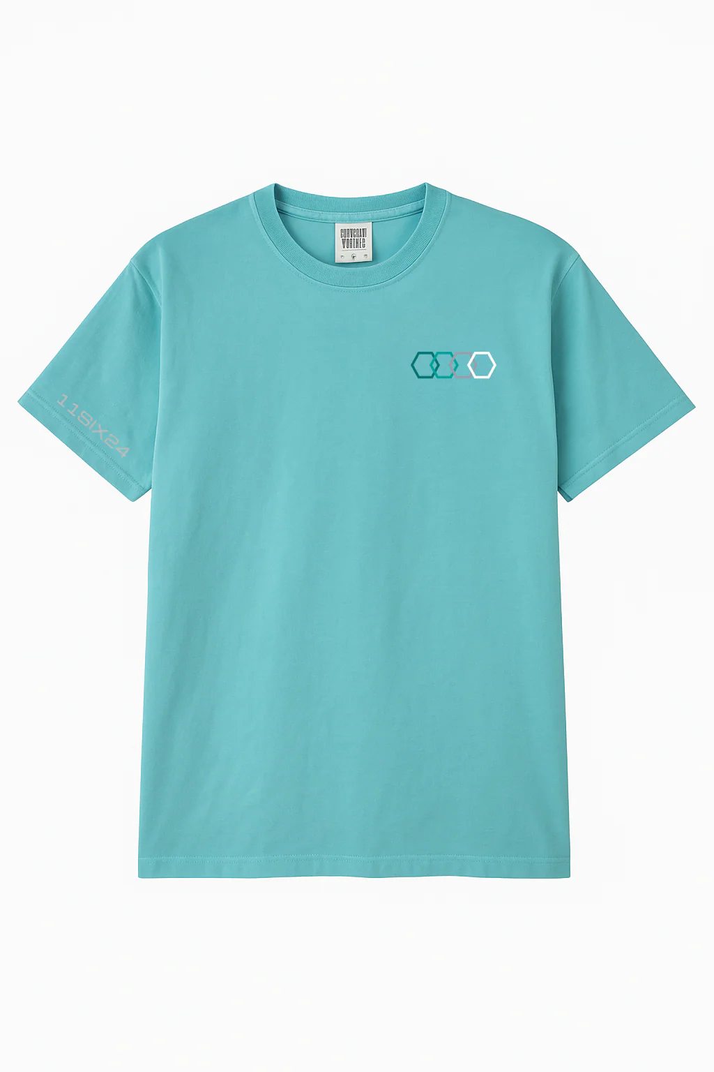 Teal Cotton Shirt - COMFORT COLORS - Image 6
